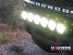 Ford Bronco Light Upgrade - Front Bumper Bar - Gravity LED Pro6 39" Light Bar - Modular Bumper